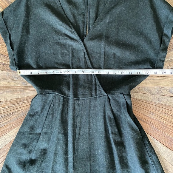 All In Favor Tie Waist Linen Blend Romper - Picture 11 of 14